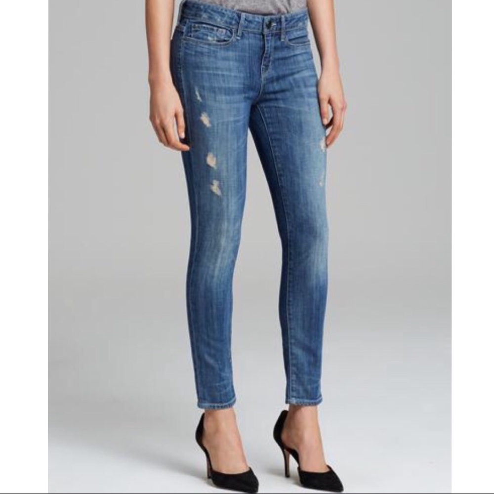 Vince | Dylan Distressed Ankle Skinny Jeans 27